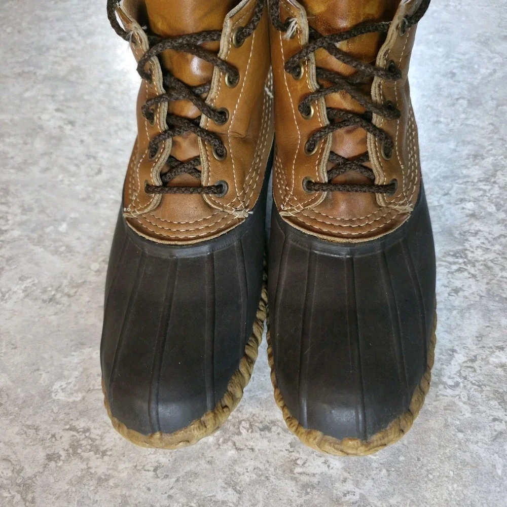 Vintage L.L. Bean Maine Hunting Shoe Waterproof Duck Boots Mens Size 10 Freeport